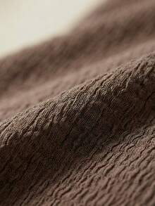 Stretch Chair Cover – Elastic, Washable, Non-Slip, Stain Resistant, Modern Design Made In Turkey - Brown - View 4