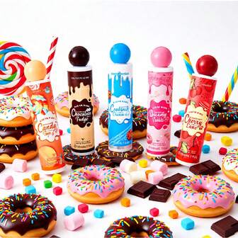 1瓶168毫升糖果奶油冰淇淋空气清新剂，持久留香，大容量，混合樱桃、冰淇淋、奶油、饼干和糖果5种甜美浓郁的香味，适用于各种场合的除臭和增香，也是一份很棒的礼物。