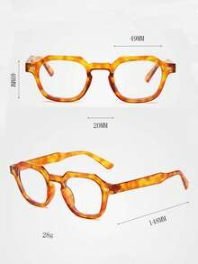 1 副复古小方框时尚阅读/电脑/游戏眼镜，无度数，适合男士/女士日常使用 - 彩色 - 查看 8