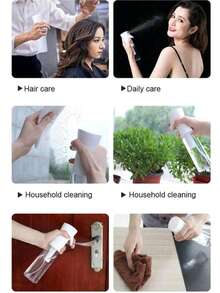 1 High-Pressure Spray Bottle, Bathroom Simple Cleaning Liquid Dispenser, Cleaning Spray Bottle, Fine Mist Facial Refilling Spray Bottle, Miniature Alcohol Spray Bottle, Cosmetic Water Container, Bathroom Spray Bottle - Multicolor - View 7