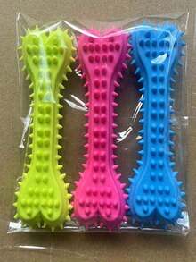 3pcs/1pc (Suitable For Small Dogs) Dog Chew Toys, Bone Shaped Dog Chew Toys Teeth Cleaning, Rubber Toothbrush Stick Chew Toys For Training And Entertainment,(Suitable For Small Dogs, Not Suitable For Large Dogs) - 彩色 - 查看 10