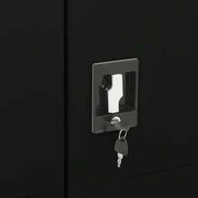 vidaXL Armadio a cassetti Nero 90x40x180 cm Acciaio - nero - Visualizzare 7