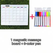 1 Set Magnetic Refrigerator Calendar - Strong Magnetic Backing, Smooth Dry-Erase Surface, Practical Calendar, Whiteboard - Great For Kitchen Organization, Meal Planning, Family Scheduling, Reminders And Fridge Notes (Includes 8 Color Pens) - Multiple Specifications - View 12