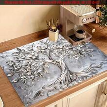 1pc Floral Pattern Stove Top Protector - Non-Slip, Anti-Scratch Multi-Purpose Suitable For Induction Cooktop, Oven, Washing Machine And Mouse Pad - Stylish Kitchen Decor, Stove Top Protector, Home Surface Covering, High Temperature Resistant Pad - 1件-20.5*28.3吋/52*72厘米 - 查看 6