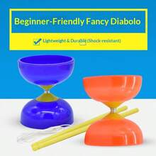 专业中式旋转陀螺悠悠球套装，包含柔韧的空竹、3轴承魔术棒和破坏者杆组合，透明高品质悠悠球，易于发射且旋转速度更快，稳定耐用，适合14岁以上玩家进行花式技巧表演和比赛，采用抗震专业轴承设计，是一款互动式减压悠悠球套装，也是生日/圣诞节/复活节/新年/情人节的理想礼物。 - 彩色 - 查看 5