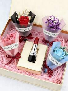 情人节迷你人造花束包含：1 朵人造玫瑰、人造满天星、花束包装纸、永生花、婚礼回礼盒、婚礼用品、婚礼礼品套装、婚车装饰、装饰道具、摄影道具、情人节礼物、婚礼纪念品、节日派对家居桌面装饰、活动礼盒、糖果纪念品等。 - 彩色 - 查看 6