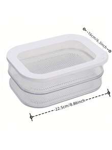 Refrigerator Food Storage Containers For Cooked Meats, Bacon, And Luncheon Meat. These Stackable Three-Tier Food Storage Containers With Lids Are Suitable For Storing Cold Cuts, Salami, Cooked Foods, And Preparing Meals. They Can Also Be Used For Food Refrigeration And Freezing. - Multicolor - View 15