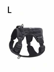 Adjustable No-Pull Tactical Dog Harness With Handle For Large Dogs - Reflective Vest For Labrador Retriever, Siberian Husky, German Shepherd - Durable Polyester Material - Nhiều màu - Xem 13