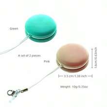 2 Pack Phone Screen Cleaner Dust Plug Portable Keychain Screen Cleaner For Glasses Phone Tablet Lens - Reusable Washable Cute Design With Wrist Strap Pink/Green (Pink+Green) - Hồng Xanh - Xem 3