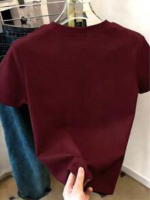 Women's Letter Printed Short-Sleeve T-Shirt, Patterned T-Shirt, Women's Top, White Clothes, Shipped According To Color Specifications - trắng - Xem 2