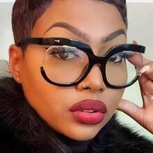 复古Y2K电脑眼镜 时尚圆形眼镜 男女皆宜 - 彩色 - 查看 4