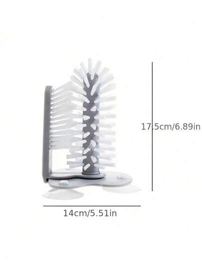 1-Piece Cup Brush Glass Cleaning Bottle Brush Sink Restaurant Kitchen Accessories 2-In-1 Drink Cup Alcohol Suction Cup Cleaner