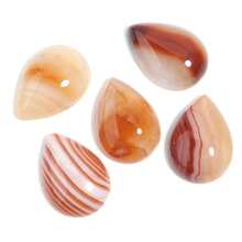 5pcs Or 10pcs/Pack Natural Water Drop Shape Cabochon Gemstones, Multi-Styles Loose Stones For Handmade DIY Jewelry Making Like Necklace, Ring, Bracelet, Vintage, Amethyst, Charoite - Multicolor - View 48