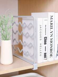 5/2/1 Pc Wardrobe Divider Shelves, Plastic Multi-Layer Storage Rack, Suitable For Bedroom, Space-Saving Partition Shelf, Independent Closet Organizer, Can Store Books And Clothes, White/Gray - Multicolor - View 7