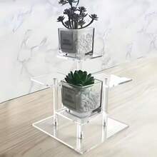 Adjustable Acrylic Book Shelf Display Rack - Suitable For Displaying Albums, Newspapers, Magazines, CDs Etc. - Sturdy And Durable, Space-Saving, Easy To Assemble - Transparent - View 4