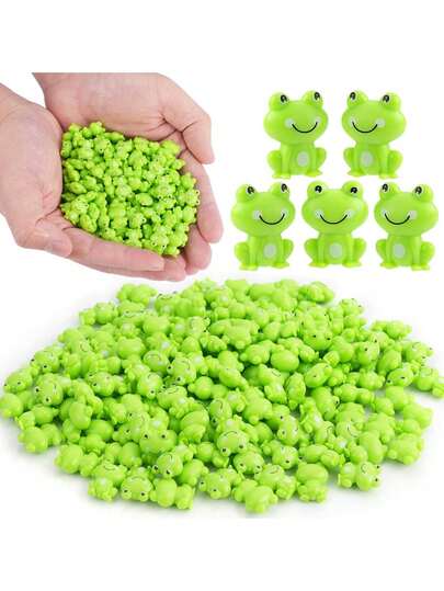 20/40Pcs Mini Green Plastic Frogs, Tiny Frogs Figurines Small Frog To Hide Fairy Garden Miniature Dollhouse Potted Plants Home Decoration Frog Decorations For Party