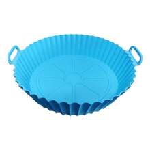 2 件装硅胶空气炸锅内衬垫 - 可重复使用的不粘篮碗垫，7.09 英寸圆形，空气炸锅配件，厨房电器烘焙烹饪工具