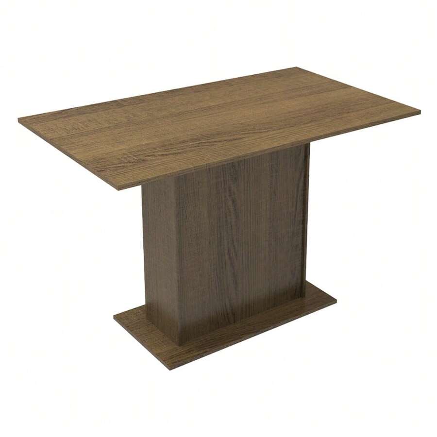 Mesa de Comedor para 4 a 6 Personas Madesa con Base Central - Marrón - Ver 1