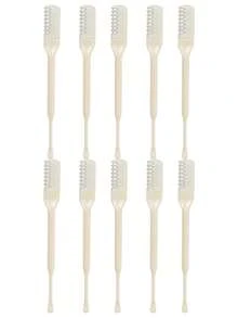 10件套鼻毛修剪器套装，温和无痛鼻毛去除器，360°旋转双头手动面部毛发修剪工具，便携易用，男女皆宜