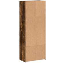 vidaXL Armario de clase chêne fumé 60x32x153 cm de ingeniería - Marrón - Ver 6