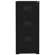 vidaXL Classeur Noir 46x62x102,5 cm Acier - Noir - Voir 3