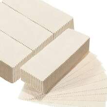300 Pcs Natural Muslin Epilating Face Wax Strips Hair Removal Eyebrow Precut Body Facial Cotton Wax Cloth Strip For Women Men 4 X 1.5 Inchgift - 4x15英寸 - 查看 1