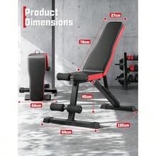 Adjustable Weight Bench Foldable 300KG Bench Press Adjustable Foldable Flat/Incline/Decline Bench Press For Home Gym - PowerRed - View 7