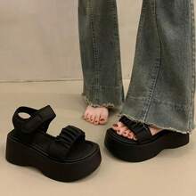 Women Platforms & Wedge Sandals - Black - View 4