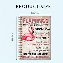 1pc Inspirational Flamingo Wisdom Spiral Notebook - 5.5x8.3 Inches, Suitable For Friends, School Counselors, Therapists, Office And School Stationery, Mental Health Journal