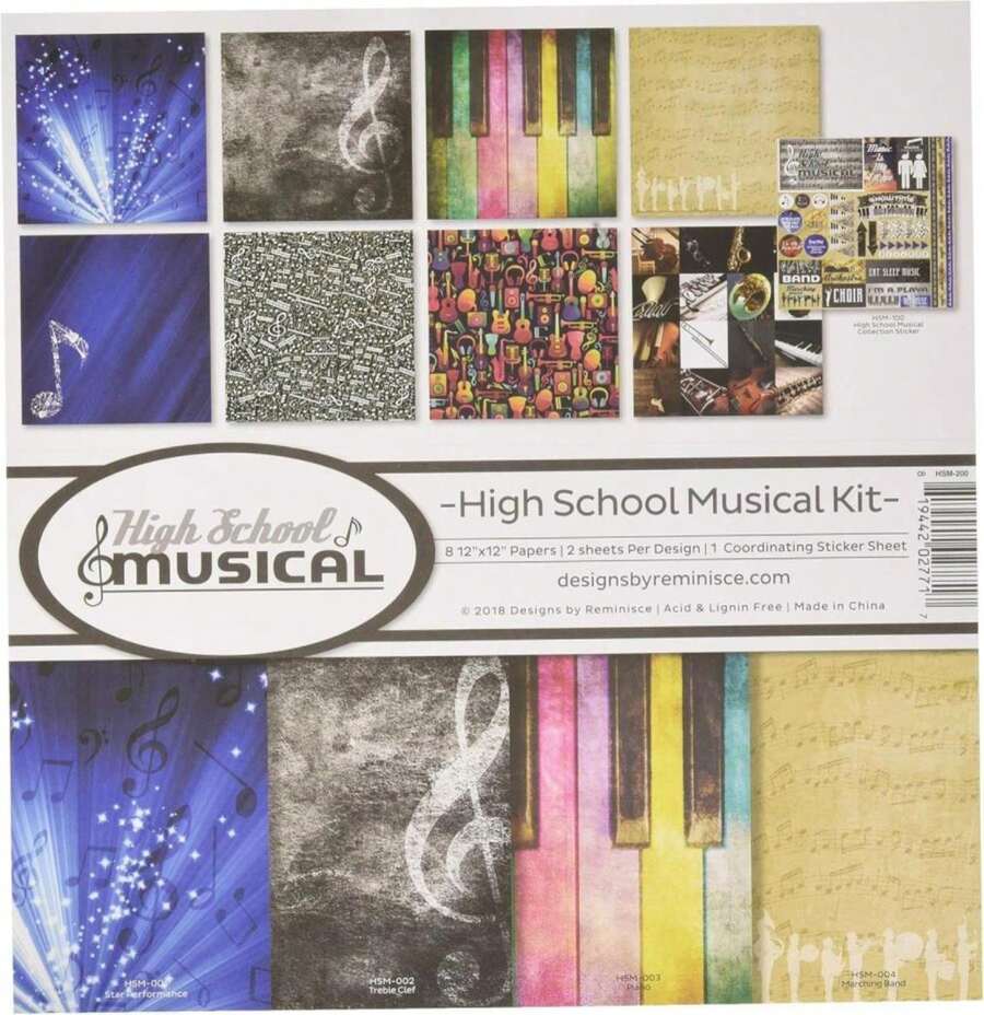 Reminisce (REMBC) High School Musical Scrapbook Collection Kit, Multi ...