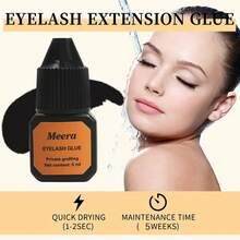 Long-Lasting Eyelash Extension Glue - 5ml/0.17oz, Eyelash Glue Eyelash,Quick-Dry, No Residue, Extension Supplies Black Lash Extension Eyelash Adhesive Strong Hold Drys In 1-2s With 2- 5 Weeks, At Home And Cluster Lash DIY - 彩色 - 查看 3