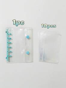 A7 Transparent Portable File Folder With Double Buckle Design, Can Store Beautiful Photos. It Can Be Used As An Album, Saving Costs On Stationery, Notebooks, Sticker Books, Office Supplies, School Supplies - Multicolor - View 12