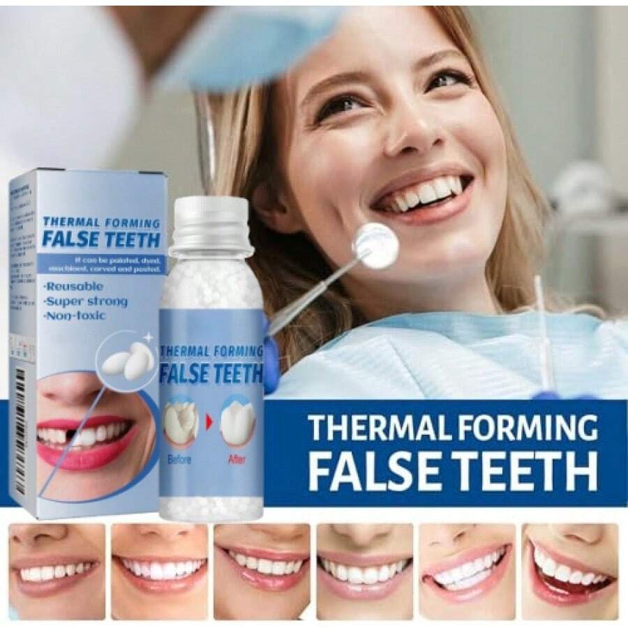 Thermoplastic Beads Teeth Repairu Tooth Filling Moldable Thermal Beads Teeth Repair Chipped, Cracked Teeth Realistic And Durable OVIM - 如圖 - 查看 1