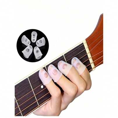 1pc Guitar Accessories Silicone Finger Picks, Thumb Picks For Beginners, Suitable For Guitar, Electric Guitar