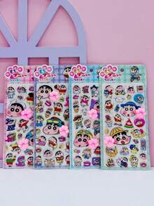 蜡笔小新 Gukha，Coquette，Y2K 主题贴纸，可重复使用/自粘，甜美少女风，极简美学，蝴蝶和动物图案 - 彩色 - 查看 5