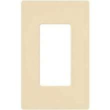 Lutron 1-Gang Claro placa de pared, 1 unidad,(Ivory 1 unidad)