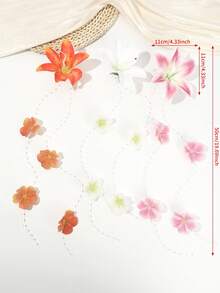1 chiếc kẹp tóc thời trang xuân/hè hình hoa ly, bướm và tua rua phong cách Bohemian, phụ kiện ngọt ngào dùng hàng ngày/ngày lễ, quà tặng Ngày của Mẹ. - Nhiều màu - Xem 10