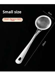 1pc Heavy Duty Stainless Steel Large Slotted Spoon, Heat Resistant Up To 662°F (300°C), Ergonomic Handle + Fine Mesh Strainer, Stylish Design - Suitable For Frying/Hot Pot/Cooking/Baking/Home/Restaurant/Mother's Day/Women's Day/Housewarming Gift - Multicolor - View 8