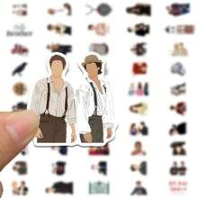 50pcs Vampire Diary Stickers - Enigmatic Small-Town Character & Vibe Decals For Car, Luggage & Water Bottle, Fandom Must-Have - Multicolor - View 5