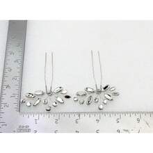 Faship Gorgeous Teal Floral Hair Pins Accessories 2 Pcsvalentine's Day 2LRK - Teal - 查看 2