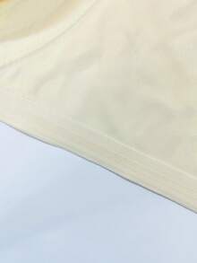 加大码柔软支撑无钢圈文胸，无缝蕾丝拼接文胸（女士款） - 香檳色 - 查看 5