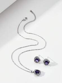 Women Jewelry Sets - Purple - View 3