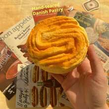 1个装 - 畅销黄油吐司慢回弹软胶玩具 - 柔软慢回弹减压指尖玩具，适合办公室和家庭使用 - 彩色 - 查看 5