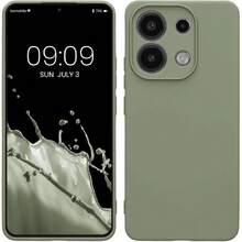 Carcasa Compatible con Xiaomi Redmi Note 13 4G Funda - con Bordes elevados - Apto Carga inalámbrica - Gris Verdoso Mate,38213167 - Rosa Roja - View 1
