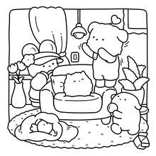 40页 - 200克纸，可爱DIY涂色书，风格治愈，包含DIY指导元素，黑白配色方案，包含凳子细节、休闲涂鸦和涂色，适合作为送给女孩的礼物，情人节或新年礼物。 - DIY舒適家居 - 查看 2