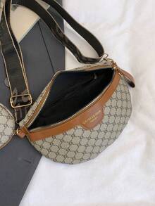 Fashionable Women Waist Bag/Chest Bag With Floral Pattern