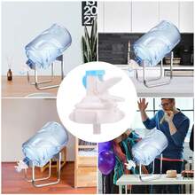 CYPNGadpiparty Soporte para Jarra de Agua de 5 Galones 5 Gallon Water Jug Dispenser Stand Encimera Antideslizante para Dispensador Agua Botellas 3- Galones con 2 Válvulas DispensadorasFashion - 219690671 - Ver 7