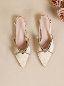 Women Flats - Champagne - View 6