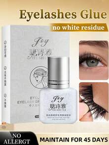 1pc 12ml Black Eyelash Glue, Waterproof Strong Eyelash Adhesive, Quick Drying 0.5-1s, Long Lasting 6-7 Weeks, Suitable For Beginners DIY Eyelash Extension At Home - Black - View 2