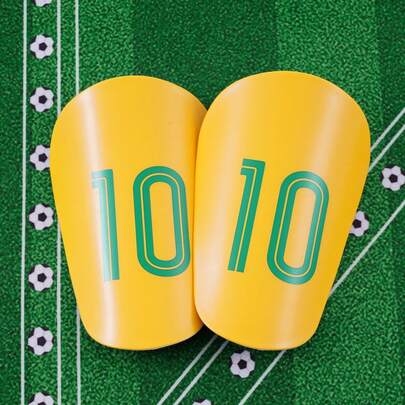 1 Pair Mini Size 10 Football Training Shin Guards, Match Training Pads - Reusable, Comfortable Wear, Durable